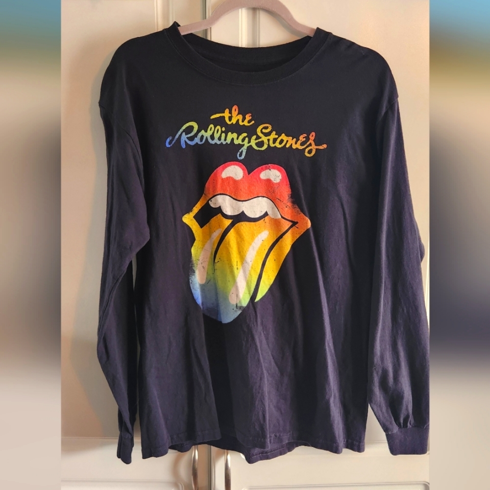 The Rolling Stones Long Sleeve Tee Rainbow 🌈 ✌️
